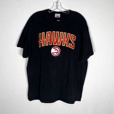 Retro NBA Atlanta Hawks Black Tee Size XL - image 1