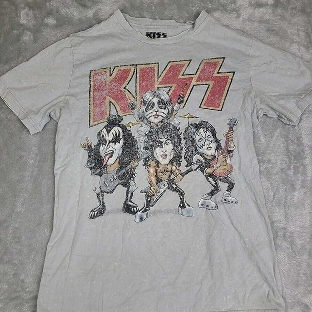 KISS Hard Rock Heavy Metal Band Men's Acid Wash C… - image 1