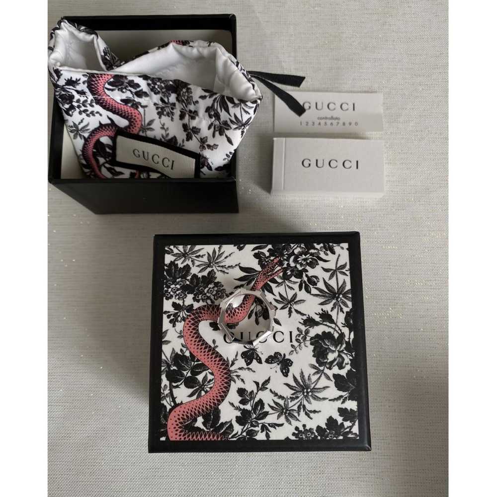 Gucci Gucci Link To Love white gold ring - image 7