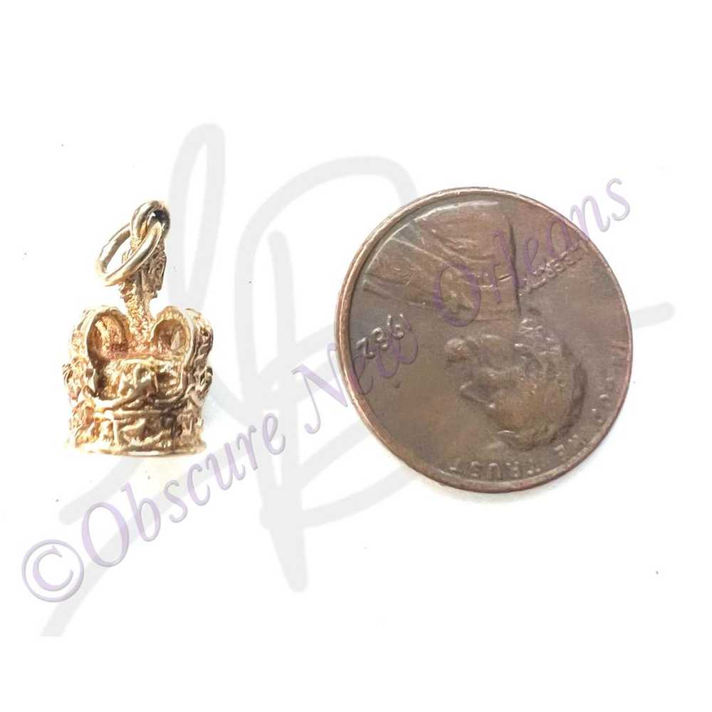 Non Signé / Unsigned Yellow gold pendant - image 10