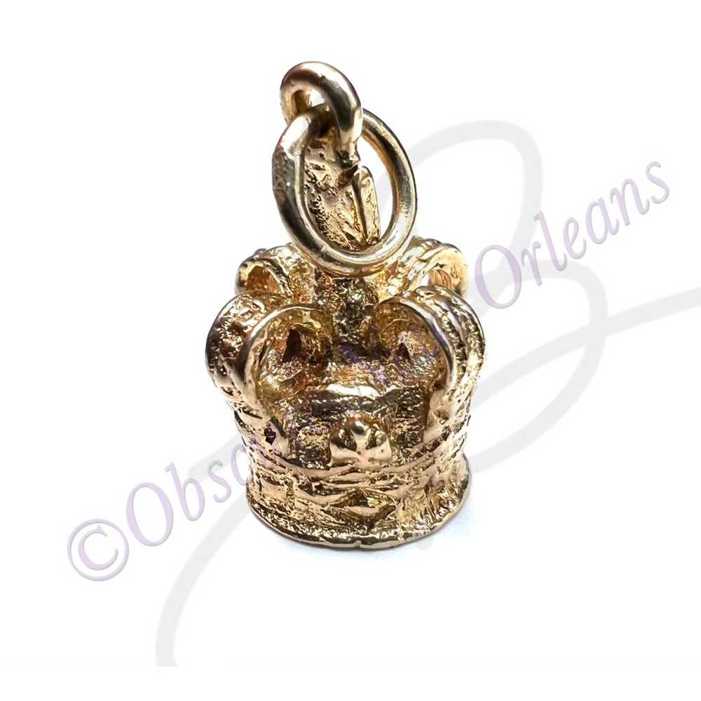 Non Signé / Unsigned Yellow gold pendant - image 4