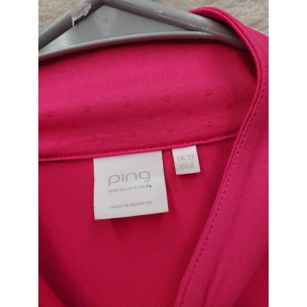 Ping Sensor cool Golf Shirt Womens Size 8 Pink Po… - image 7