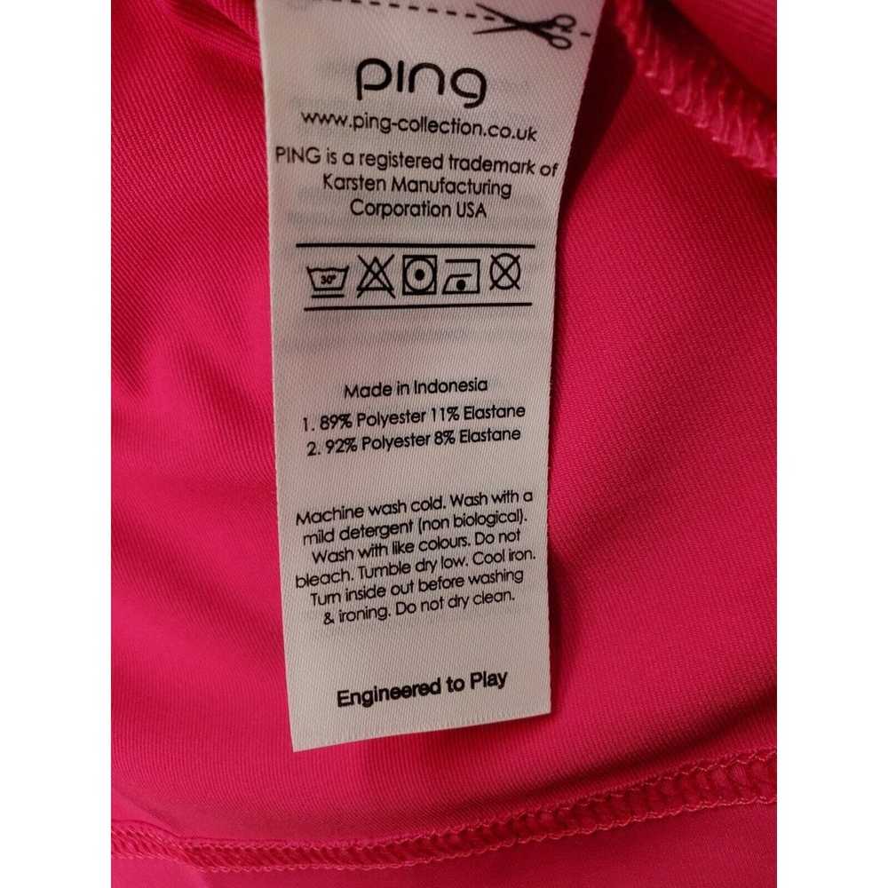 Ping Sensor cool Golf Shirt Womens Size 8 Pink Po… - image 8