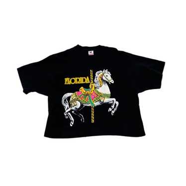 Vtg 1990s Horse Carousel Florida Souvenir Shirt