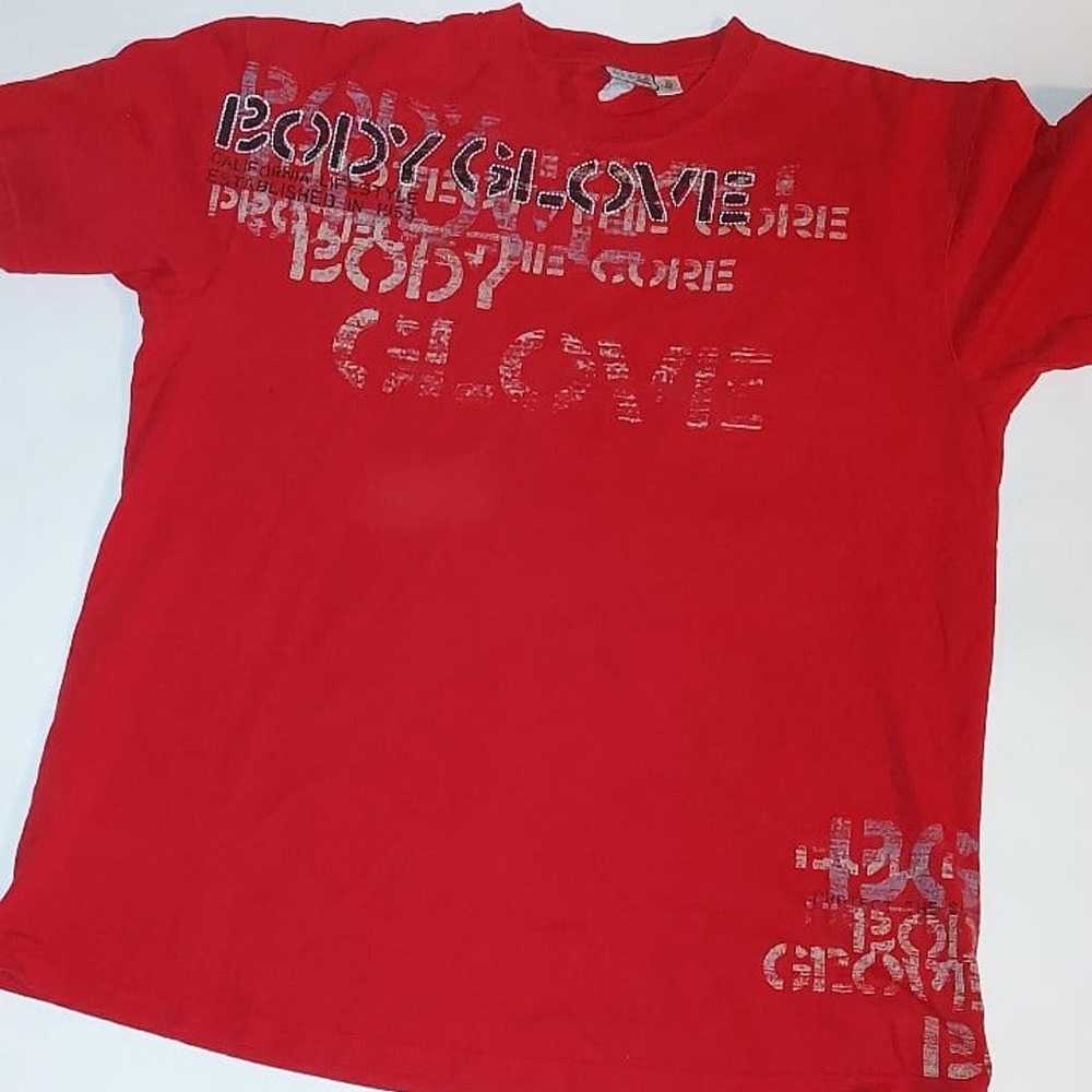 Body Glove Vintage Y2k Surf T Shirt Size XL Red - image 1