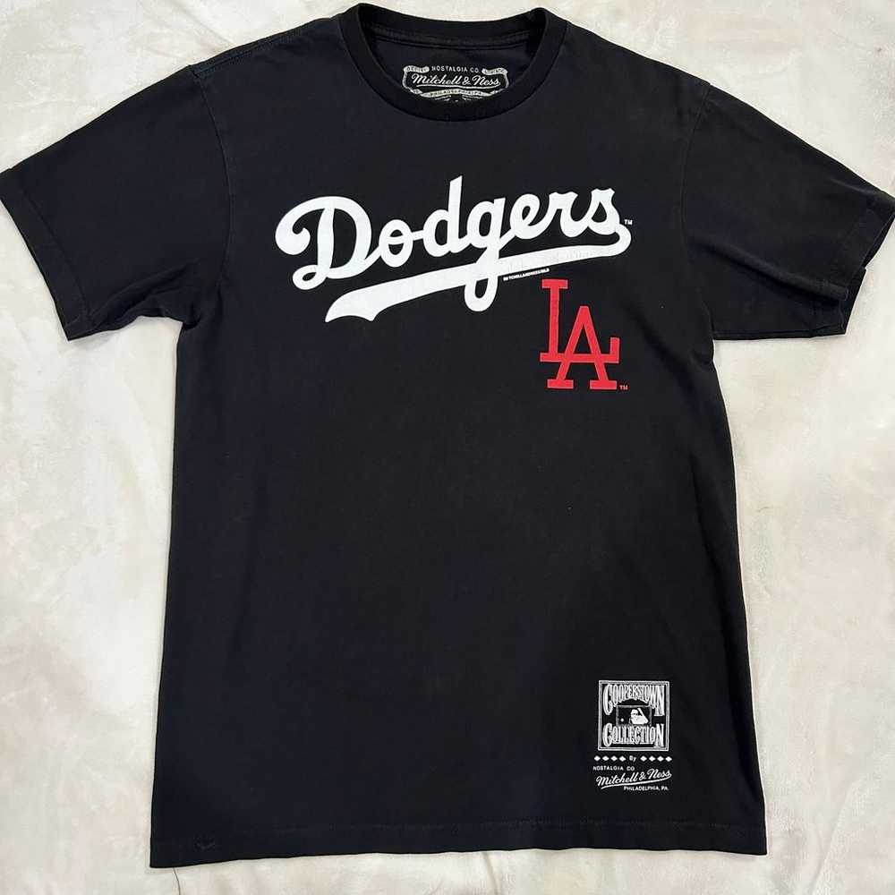 Vintage Mitchell & Ness Los Angeles Dodgers T Shi… - image 1