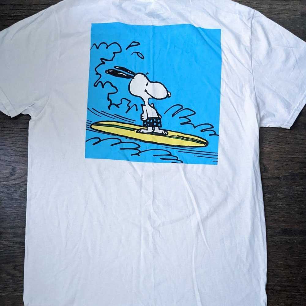 NEW Peanuts Snoopy Surfing Cowabunga Double Sided… - image 1