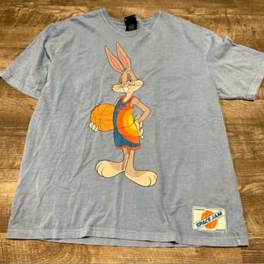 Dumbgood Space Jam Bunny Short Sleeve Shirt Size L