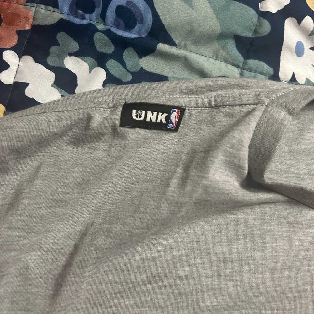 NBA UNK Gray/blag T-Shirt Basketball Logo X-Large - image 3