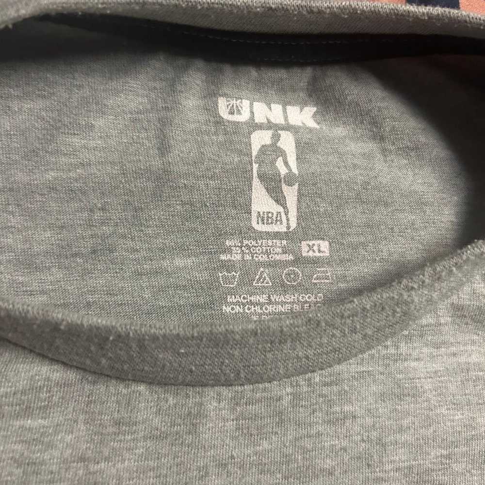 NBA UNK Gray/blag T-Shirt Basketball Logo X-Large - image 5