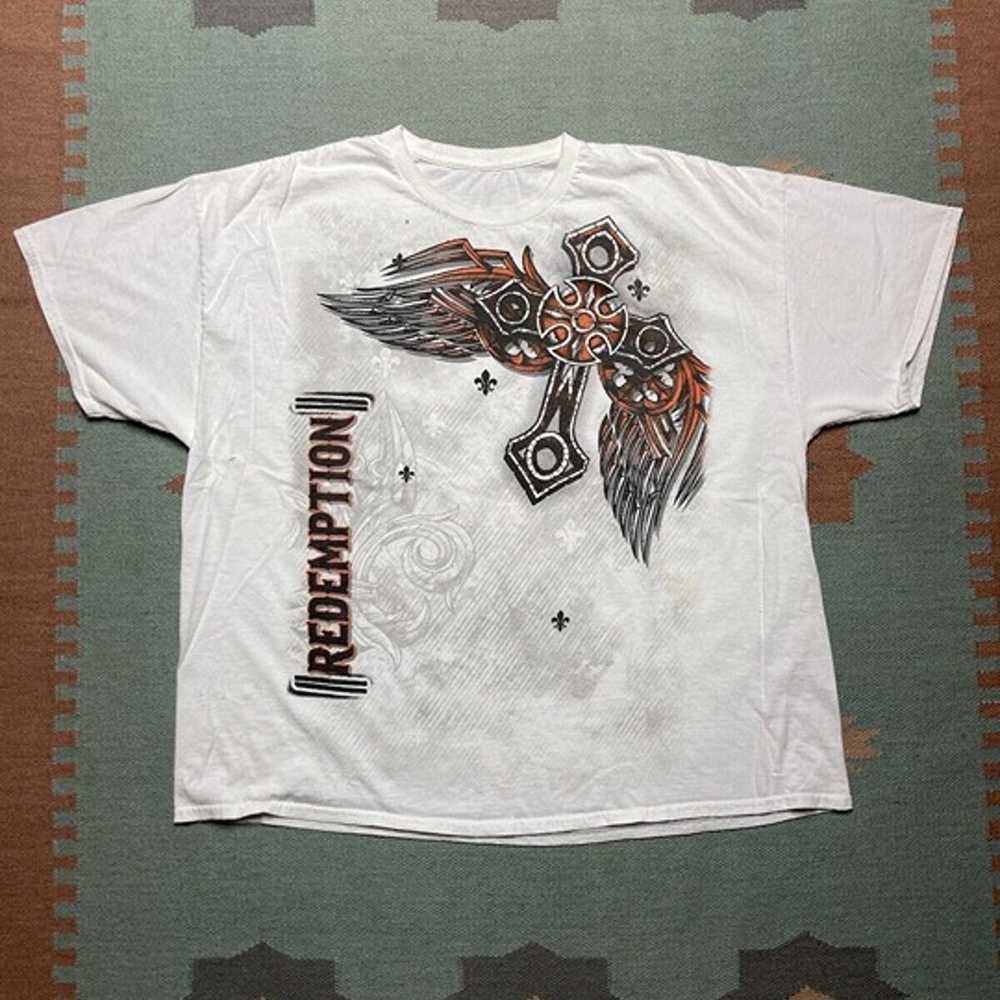 Vintage y2k graphic t shirt Miami ink affliction … - image 1