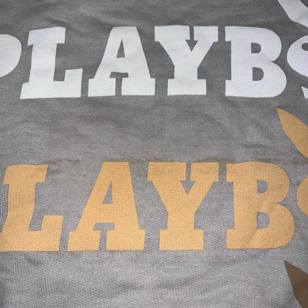 Playboy Ombré Brown Grey Mens Pullover Crewneck S… - image 3