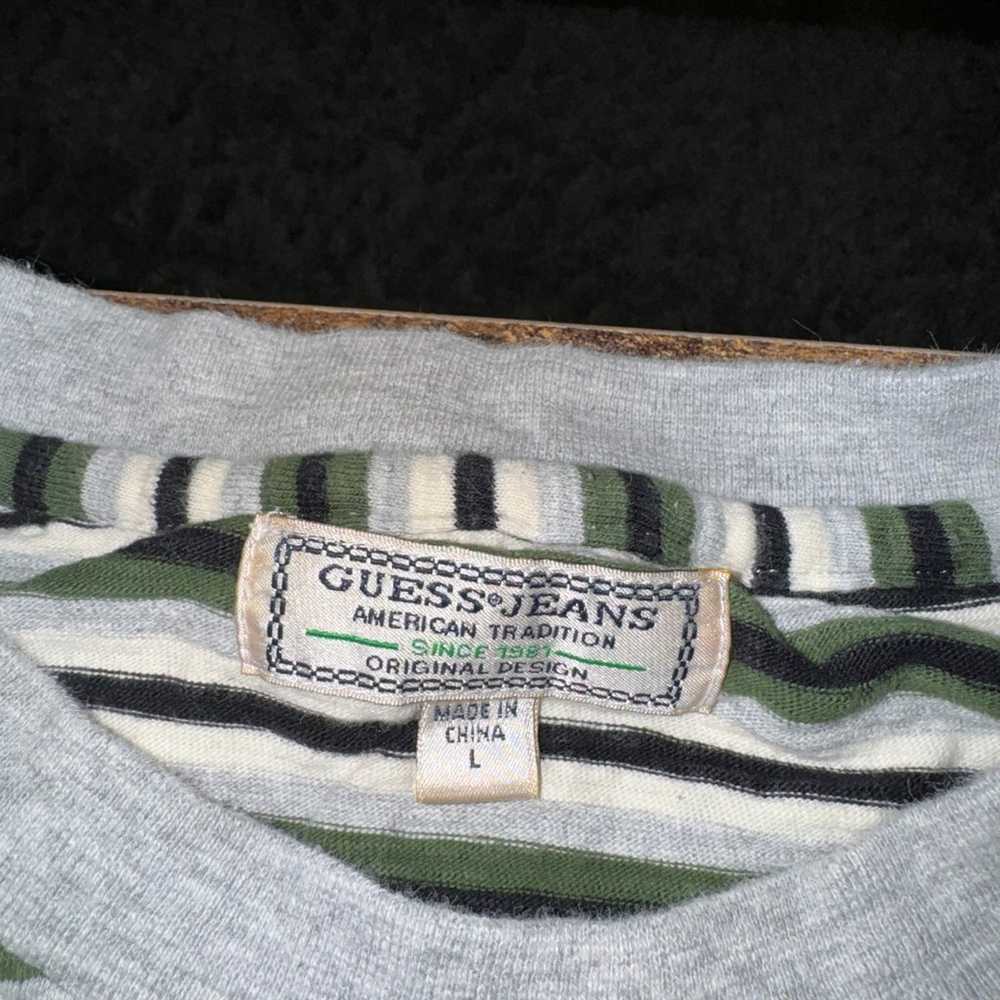 Vintages 90s Striped Guess Jeans shirt size Large - image 3