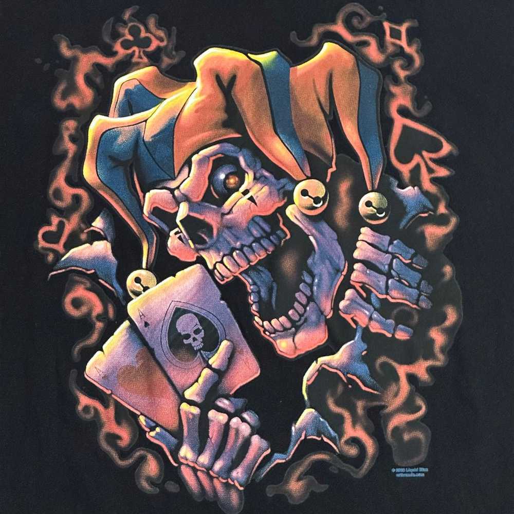 Men’s Gildan The Mountain 2008 Joker Skull T-Shirt - image 3