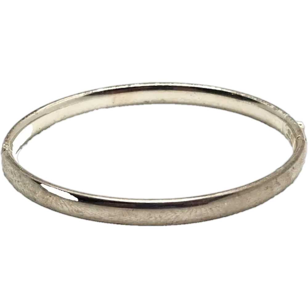 Sterling Silver 950 Milor Italy Hinged Bangle Bra… - image 1