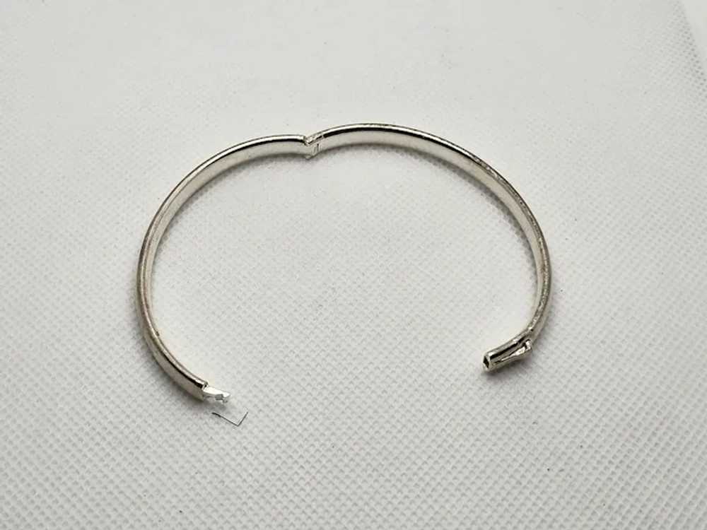 Sterling Silver 950 Milor Italy Hinged Bangle Bra… - image 5