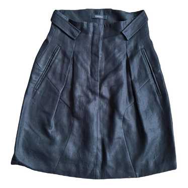Versace Linen mid-length skirt - image 1
