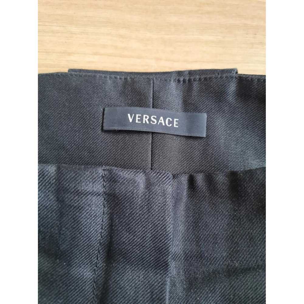 Versace Linen mid-length skirt - image 4