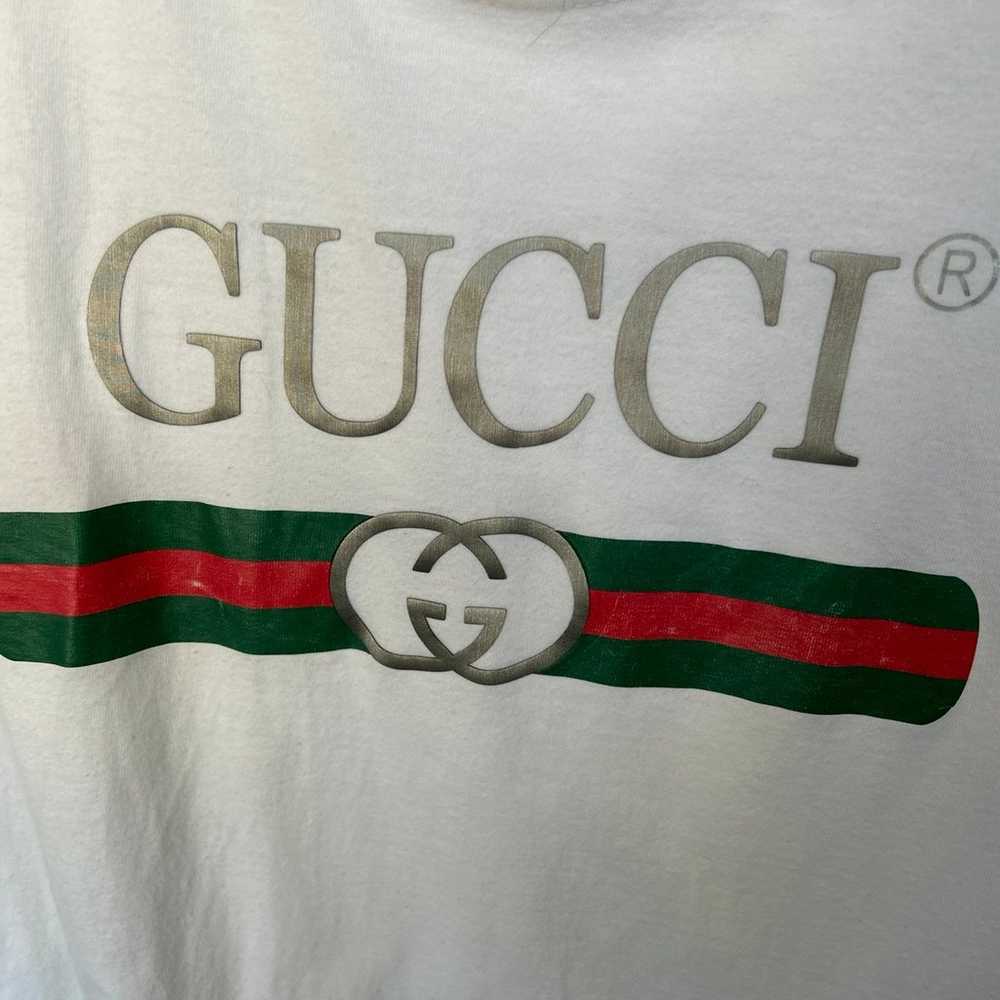 Gucci White T-Shirt Size L - image 3