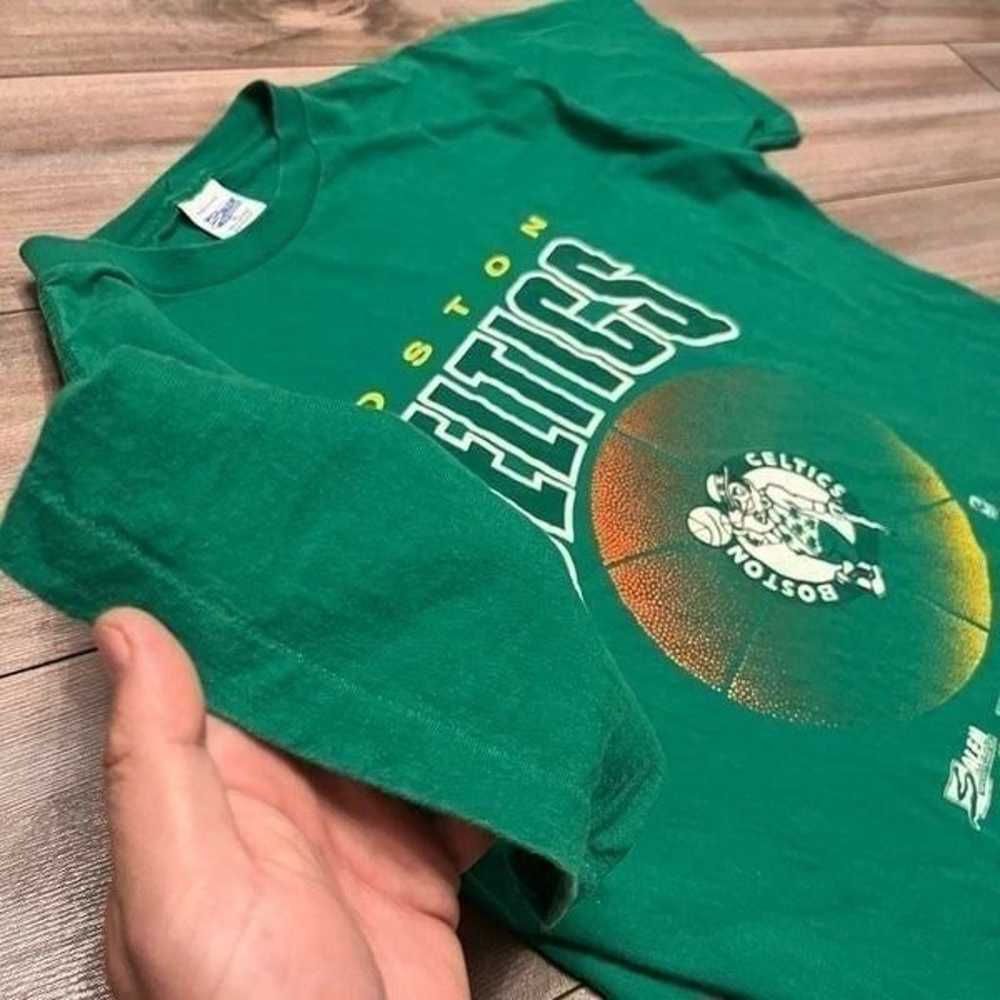 Vintage 1990 Boston Celtics Salem Sportswear Gree… - image 4