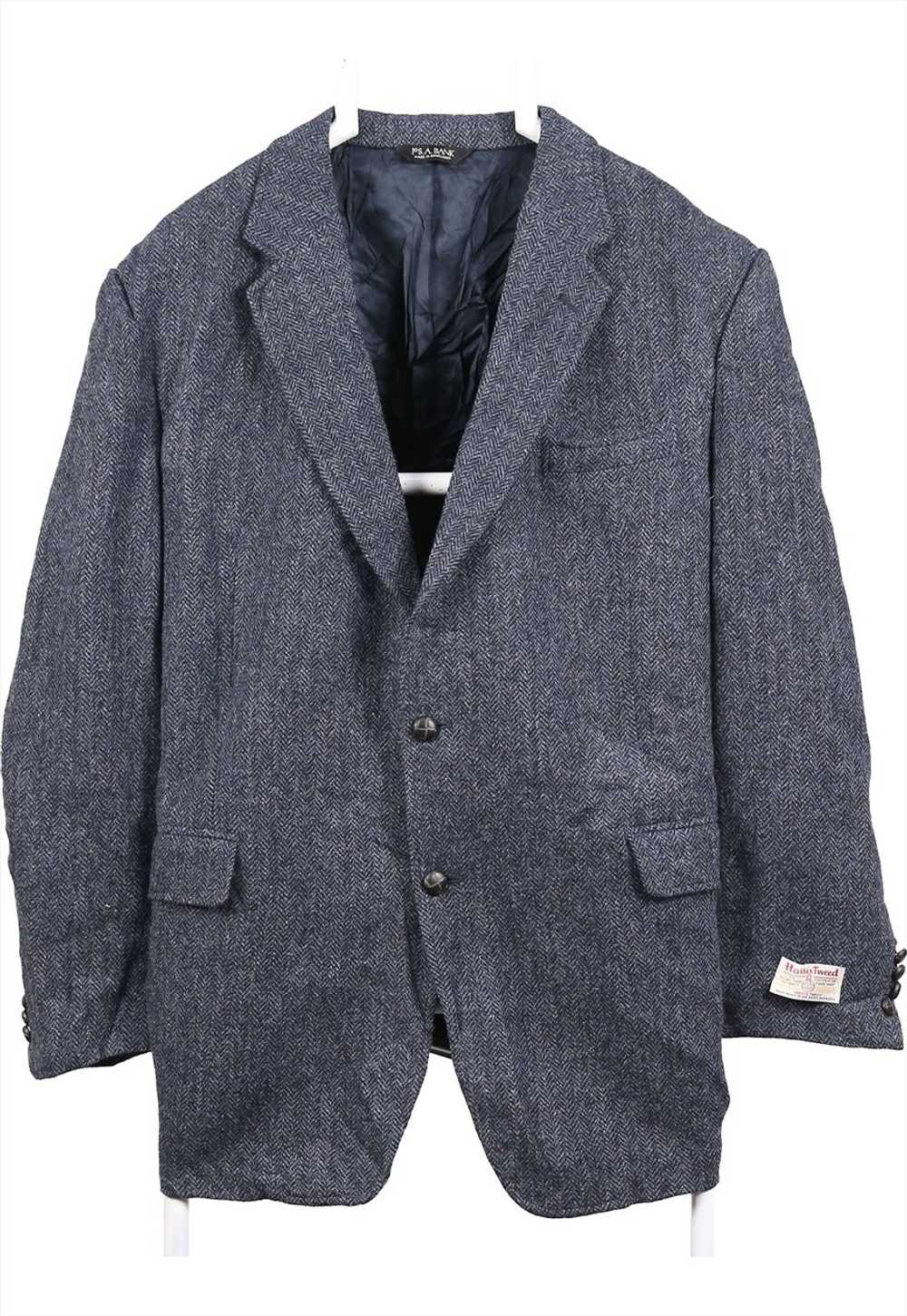 Vintage 90's Harris Tweed Blazer Tweed Wool Jacke… - image 1