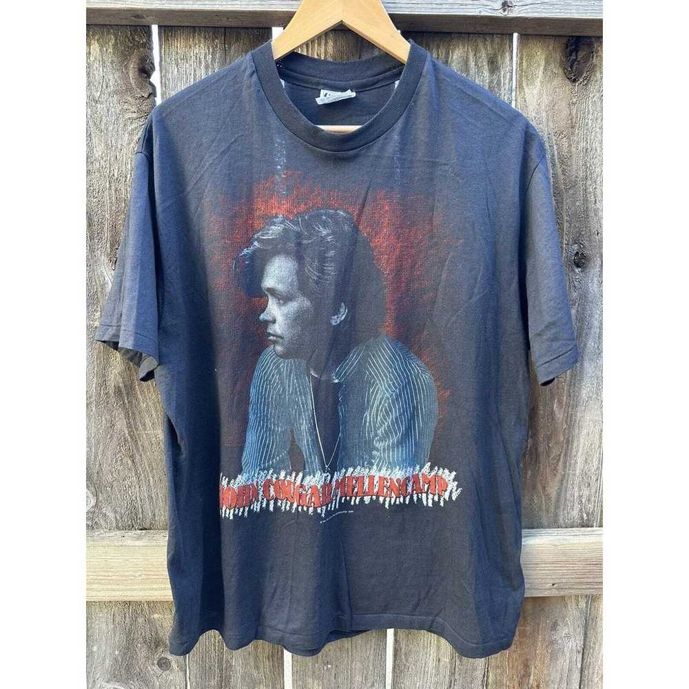 Vintage 80s John Cougar Mellencamp T-shirt Scarec… - image 1