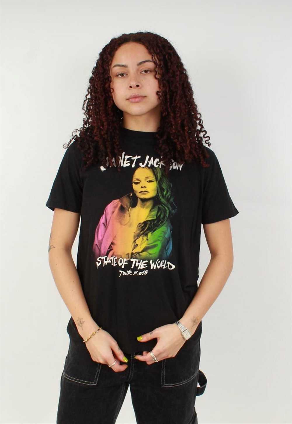 Vintage Janet Jackson 2018 state of the world t s… - image 1