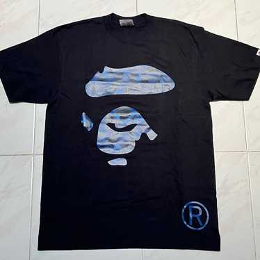 AAPE Now By A Bathing Ape Vintage T Shirt Blue Ca… - image 1