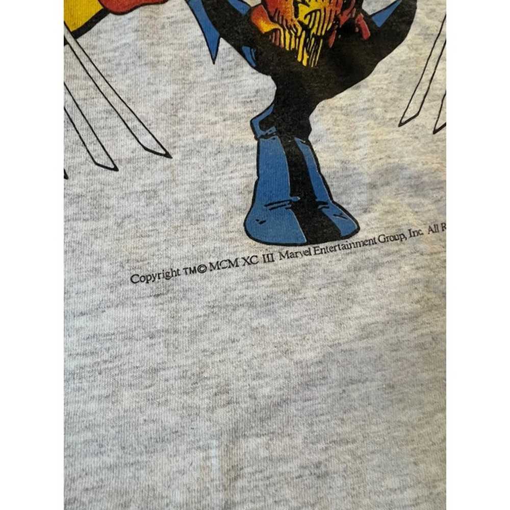 Vintage 90’s Marvel X-men Wolverine Single Stitch… - image 3
