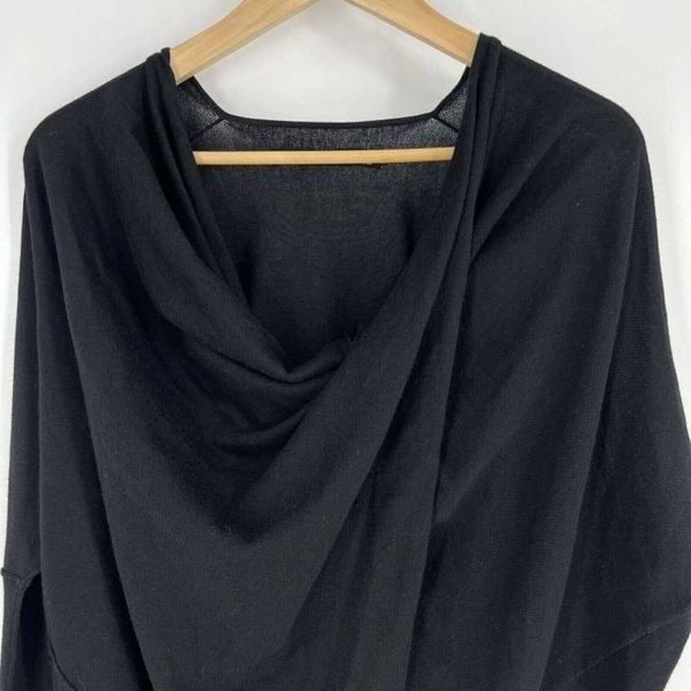 All Saints Shirt Size 0 Womens Black Itat Shrug T… - image 2