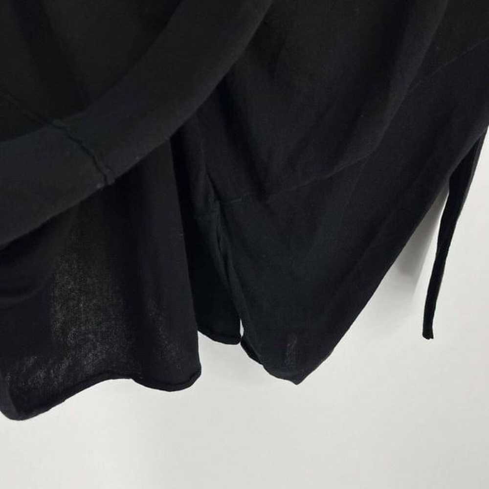 All Saints Shirt Size 0 Womens Black Itat Shrug T… - image 5
