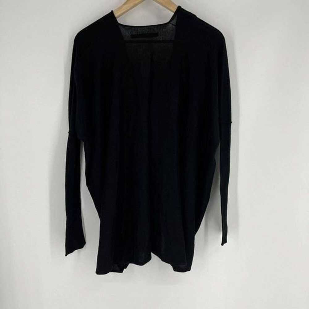 All Saints Shirt Size 0 Womens Black Itat Shrug T… - image 6