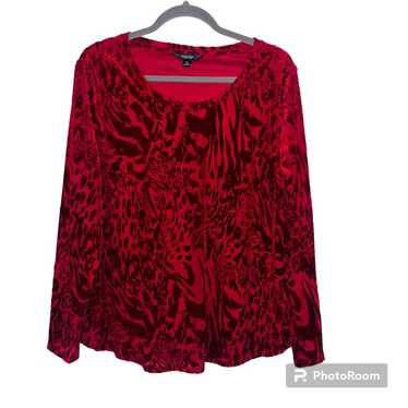 Simply Vera Wang Crushed Red Velvet Tiger Fierce S