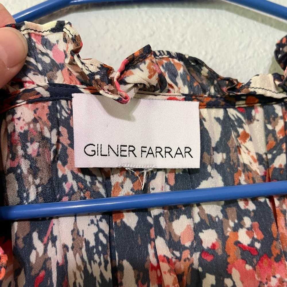 Gilner Farrar Layla Blouse in Slate Blue Multi-co… - image 5