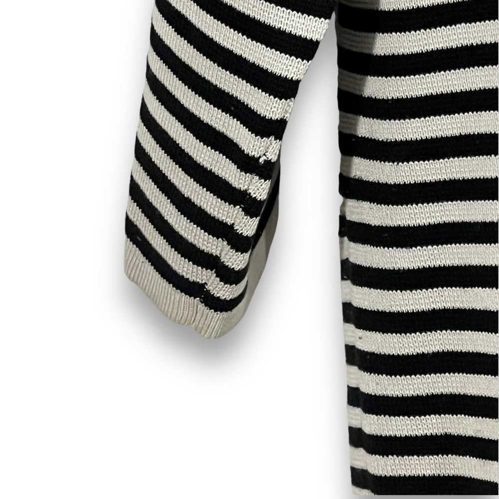 Eileen Fisher Striped Silk Organic Cotton Top Siz… - image 4