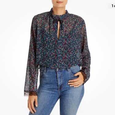 See by Chloe Floral Blouse Top Black XL