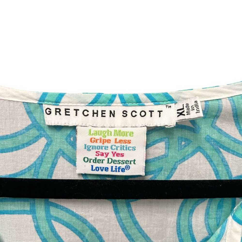Gretchen Scott String Thing Print Cotton Tunic Wo… - image 4