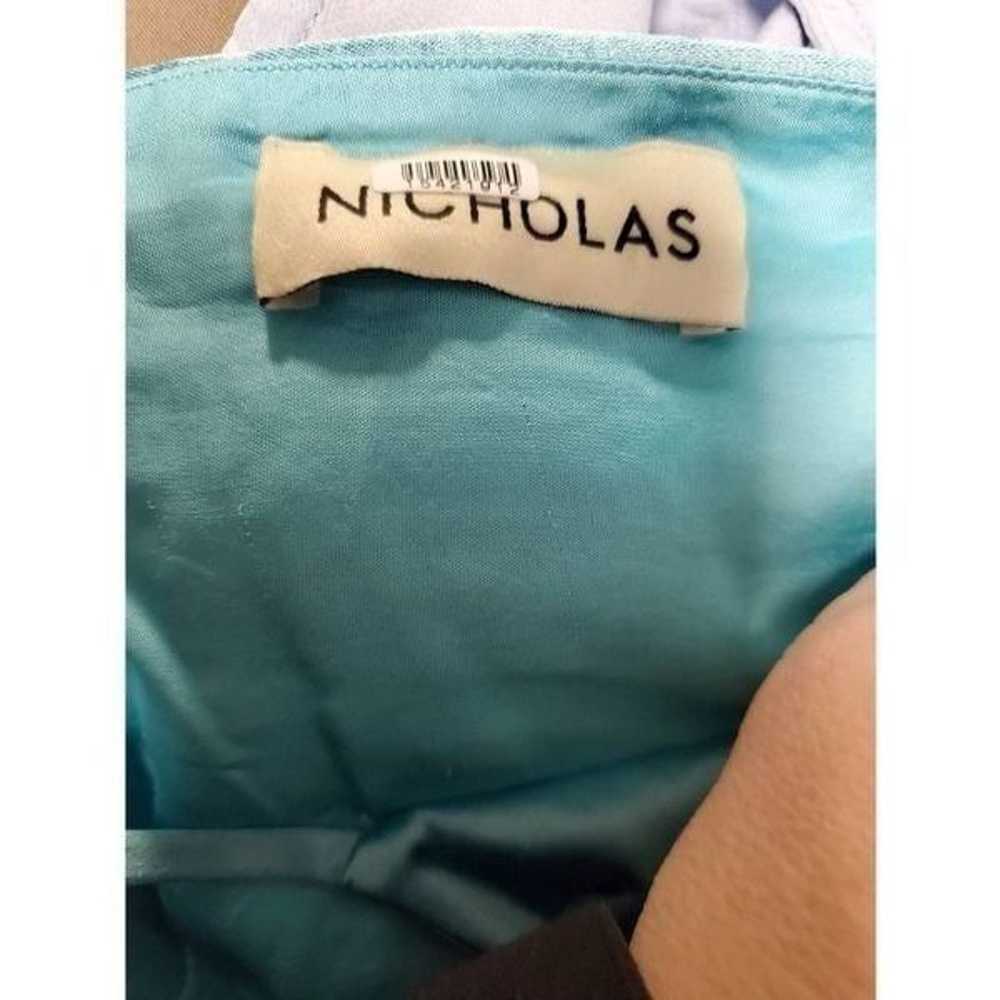 Nicholas Women's Ruched Halter Top Blue Size 6 RTR - image 8