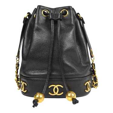 Chanel Vintage Cc Chain leather bag