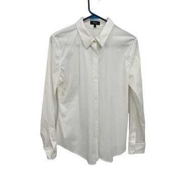 Theory Tenia Luxe Shirt Stretch Button Up Long Sl… - image 1