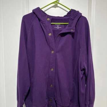 Sonoma Purple Button Up