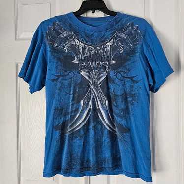 Cyber grunge y2k tapout tshirt Size large