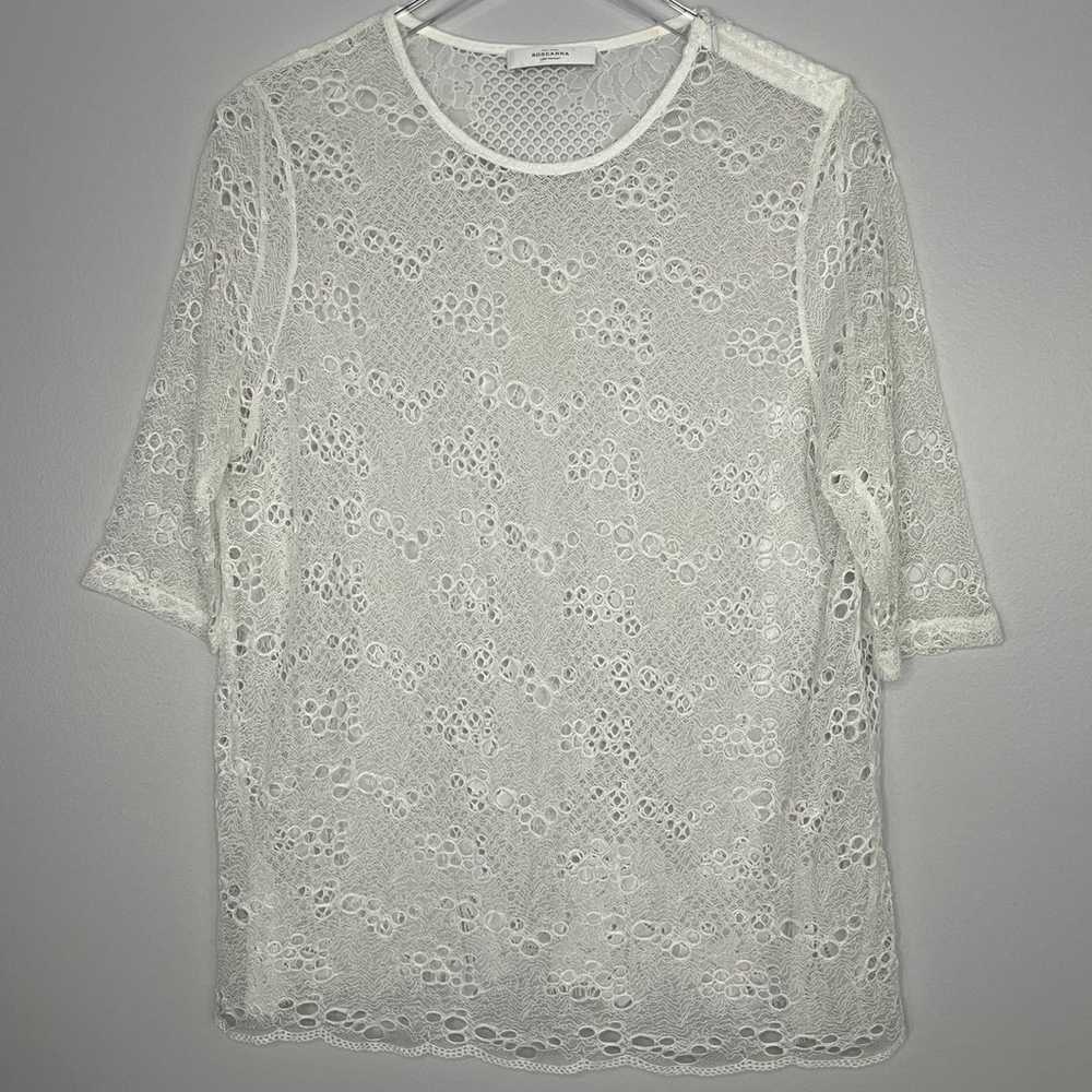 Roseanna Martial Laces Sheer Top Women Size 10 Ha… - image 4