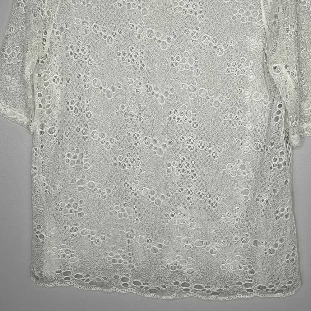 Roseanna Martial Laces Sheer Top Women Size 10 Ha… - image 6