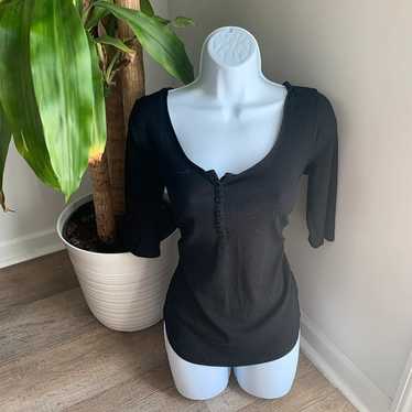 Old Navy Black Ribbed Top