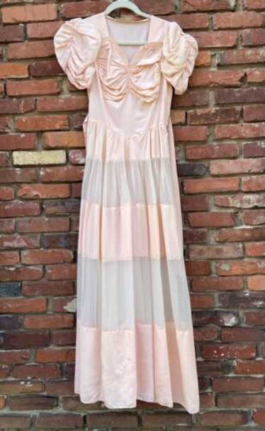 ワンピース 1940s Pale Pink Dress 1940s Pale Pink Dress - メルカリ