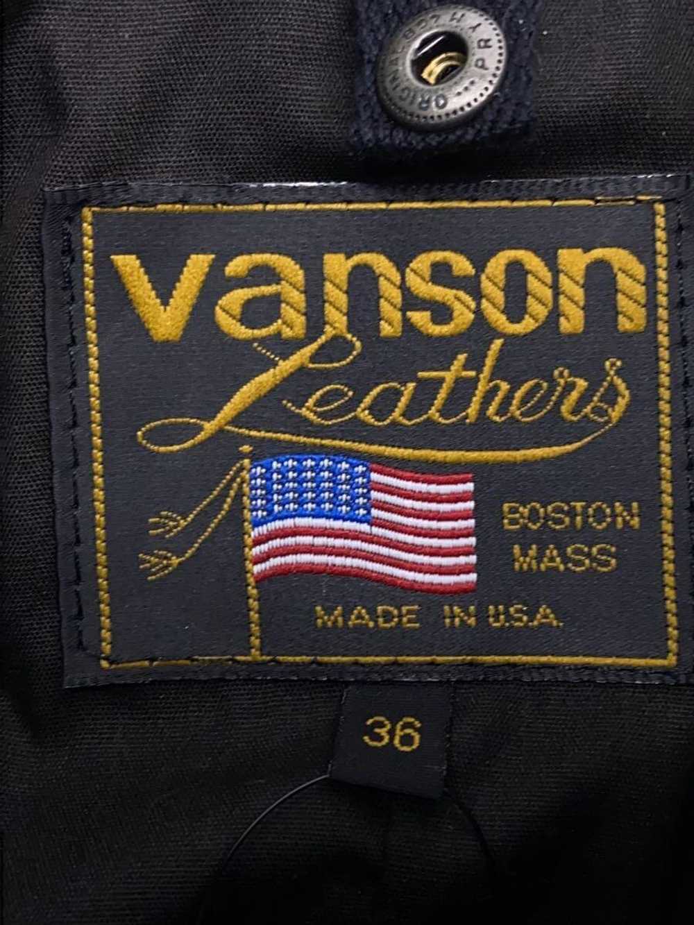 Used Vanson Leather Jacket Blouson/36/Leather/Blk… - image 3