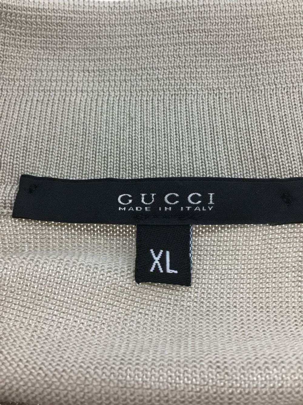 Gucci Knit Polo/Polo Shirt/Xl/Silk/Beg/313271 Men… - image 3
