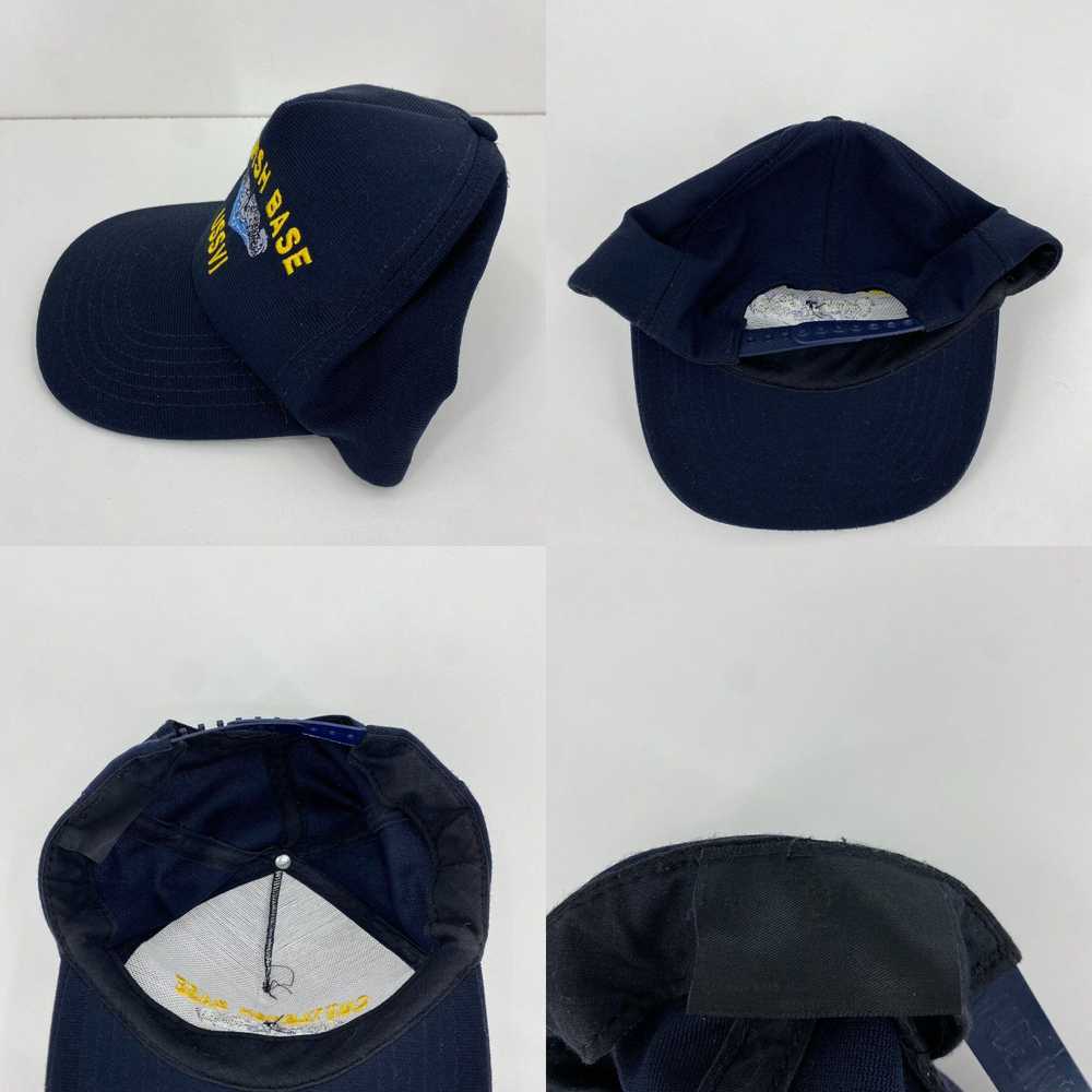Vintage Unbranded Snapback Hat Men's One Size Nav… - image 4