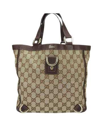 Gucci Beige Canvas Cabas Handbag